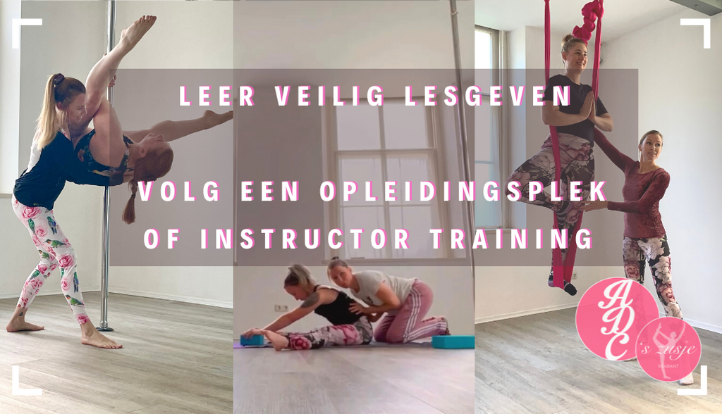 Ook leren lesgeven in paaldansen en aerial sporten? Bekijk alle instructor trainingen of boek een opleidingsplek!