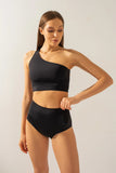 High waist shorts - Shark