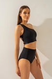 High waist shorts - Shark