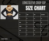 Long sleeve croptop OLRA zwart SALE