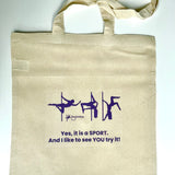 Let's Fly PoleMonkey the reusable shopper bag of cotton from Flexmonkey polewear