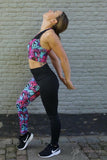 Flexmonkey High Waist Legging 'Flower' - Flexmonkey Polewear
