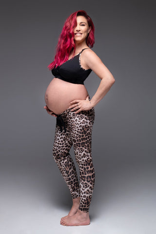 Mama RAD leggings Leopard - maternity - zwangerschapslegging - Flexmonkey Polewear