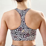 Fitness and poletop in jaguar print by Flexmonkey polewear paaldanskleding back