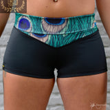 Flexmonkey Foldover short 'Peacock' - Flexmonkey Polewear