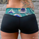 Flexmonkey Foldover short 'Peacock' - Flexmonkey Polewear