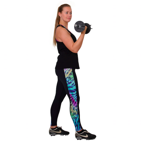 Rainbow tiger - Tikiboo legging - Flexmonkey Polewear