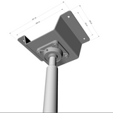LUPIT POLE RVS Permanent voor studio - Flexmonkey Polewear
