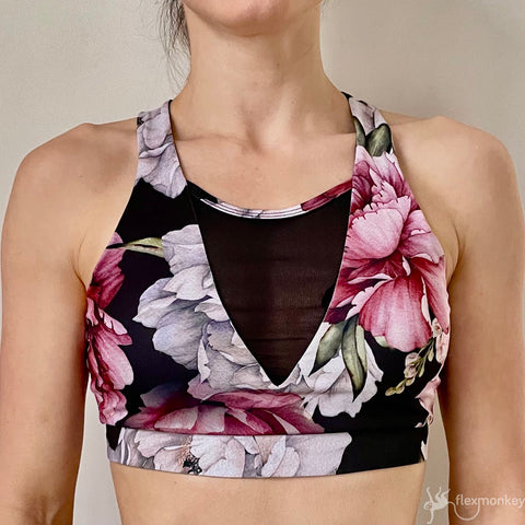 Flexmonkey Graceful Mesh Top - Peony
