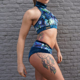 Flexmonkey Apple bum shorts 'Velvet Butterfly' - Flexmonkey Polewear