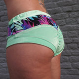 Flexmonkey Apple bum shorts 'Summer Flower' - Flexmonkey Polewear