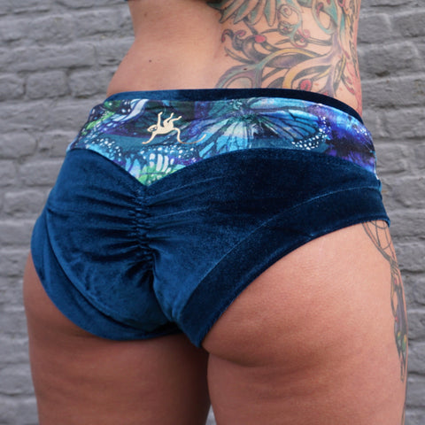 Flexmonkey Apple bum shorts 'Velvet Butterfly' - Flexmonkey Polewear