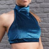 Haltertop doublesided 'Velvet Butterfly' - Flexmonkey Polewear