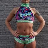 Flexmonkey Haltertop 'Summer Flower' - Flexmonkey Polewear