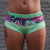 Flexmonkey Apple bum shorts 'Summer Flower' - Flexmonkey Polewear