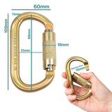 Karabiner aerial sports HYBRID (groot) veiligheidssluiting 40kN - Flexmonkey Polewear