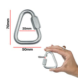 Delta karabiner aerial sport 8mm - Flexmonkey Polewear