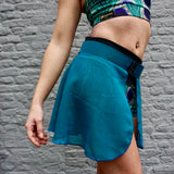 Flexmonkey poledance skirt short 'Petrol' - Flexmonkey Polewear