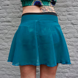 Flexmonkey poledance skirt short 'Petrol' - Flexmonkey Polewear