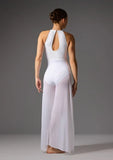 Mesh catsuit lyrasuit unitard bodysuit white back
