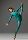unitard aerial lyrasuit jade forest mesh front
