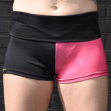 Flexmonkey Foldover short 'Pink Diamond' - Flexmonkey Polewear