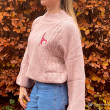 poledancer sweater poledance clothing and tops by flexmonkey polewear color dark pink side