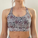 Fitness and poletop in jaguar print by Flexmonkey polewear paaldanskleding front