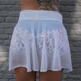 Flexmonkey Poledance skirt short 'White' - Flexmonkey Polewear