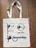 Let's Fly PoleMonkey de herbruikbare shopper tas van katoen van Flexmonkey polewear - Flexmonkey Polewear