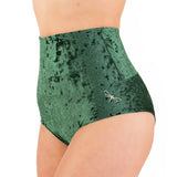 emerald new color high waisted poleshorts Betty velvet polewear by dragonfly flexmonkey