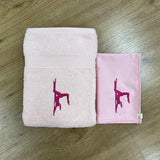 Poledancer towel (pink)