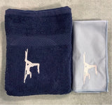 Poledancer towel (blue)